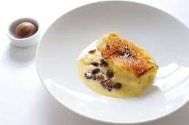 Dessert - bread and butter pudding